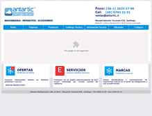 Tablet Screenshot of antartic.cl